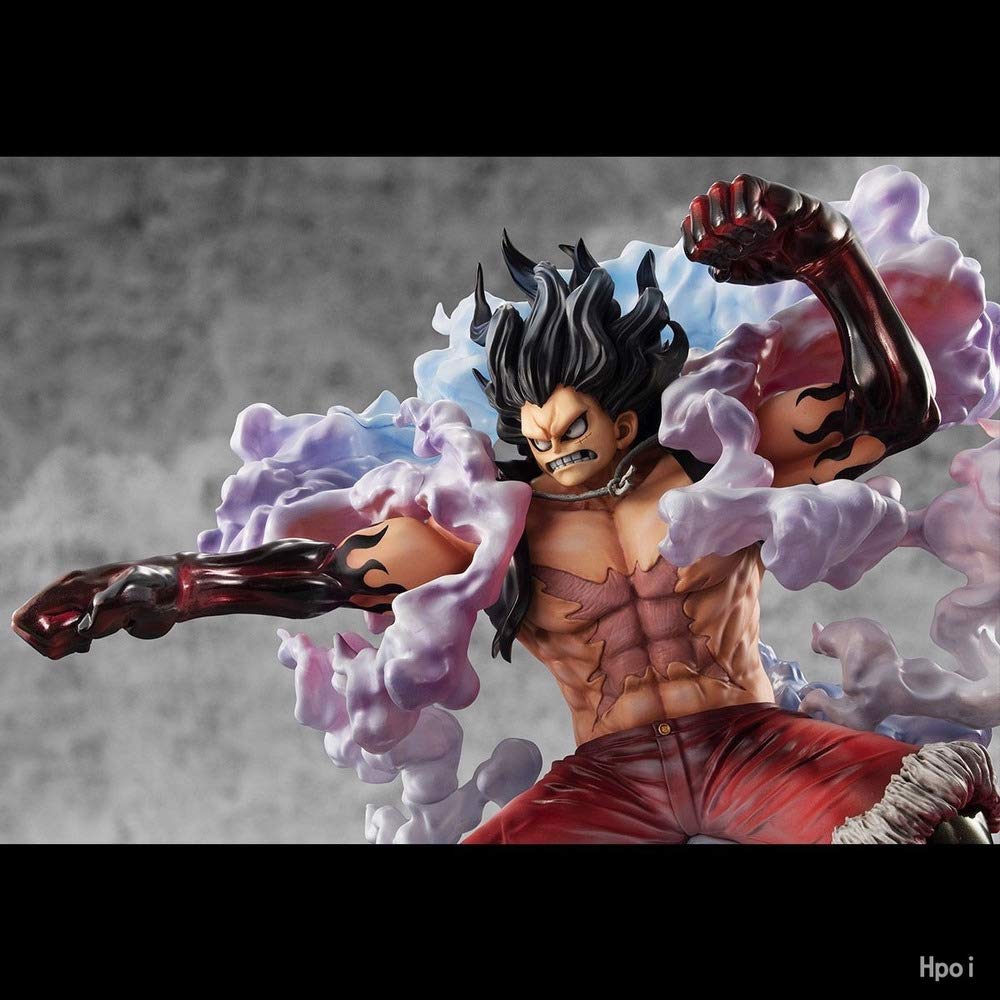 Amazon Com 19 New Anime One Piece Figure Pop Max Snakeman Monkey D Luffy Super Big Statue Figure Pvc Toy Model Collection Gift High 28cm Baby
