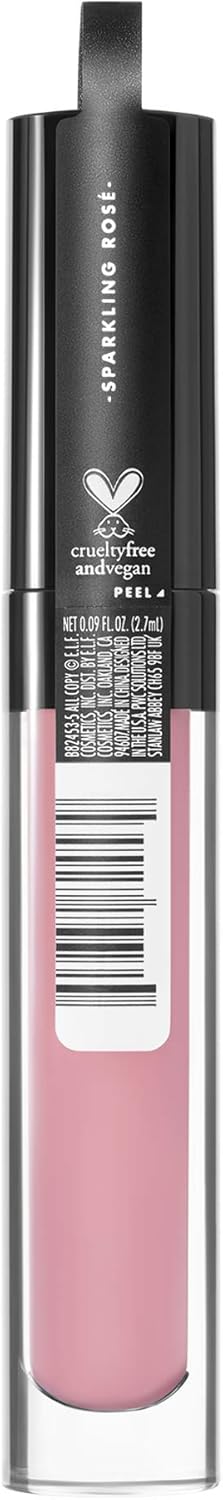 e.l.f. Lip Plumping Gloss, Hydrating, Nourishing, Invigorating, High-Shine, Plumps, Volumizes, Cools, Soothes, Sparkling Rosé, Shimmer - Image 3