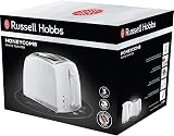 Russell Hobbs Honeycomb 2 Slice Toaster White Textured High Lift 850W view 8