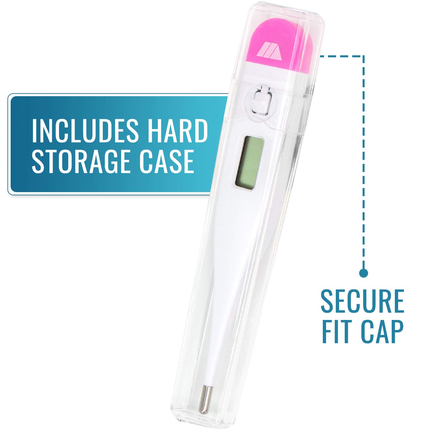 MABIS Digital Basal Body Thermometer for Ovulation Tracking, Fertility, Period Tracking and Natural Family Planning with Beeper and Memory, Oral Use Only