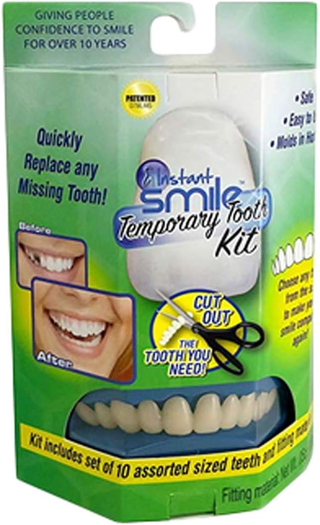 Instant Smile Temporary Tooth Kit 3 Shades Included¡£Fix Your Smile at Home Within Minutes! (1)