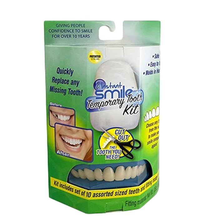 Instant Smile Temporary Tooth Kit 3 Shades Included¡£Fix Your Smile at