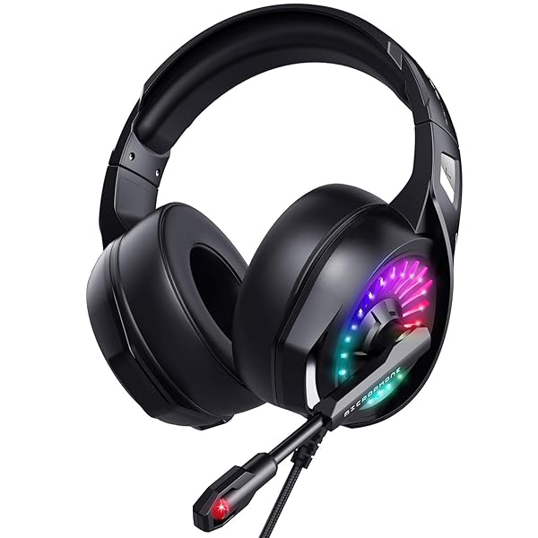 ZIUMIER Gaming Headset with Microphone, Compatible with PS4 PS5 Xbox