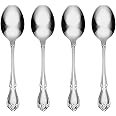 Oneida B552004C True Rose Everyday Flatware Dinner Spoons, Set of 4
