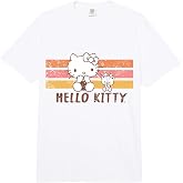 Hello Kitty Vintage Stripes Comfort Colors Adult Heavyweight T-Shirt