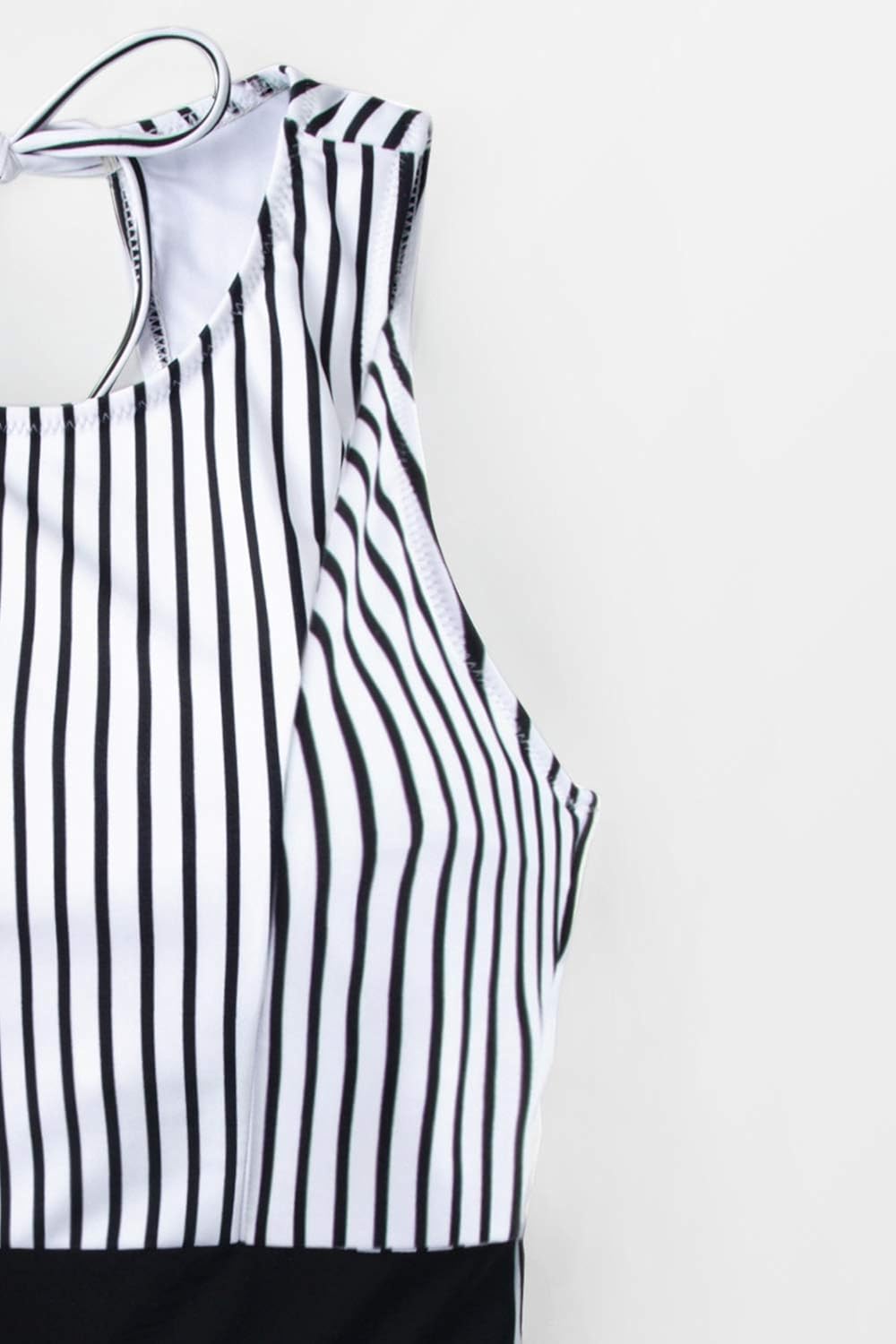 CUPSHE Women's Striped Leafy One Piece Swimsuit at  Women’s Clothing store