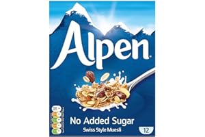 Alpen Muesli Cereal, No Sugar Added, 14 Ounce (Pack of 2)