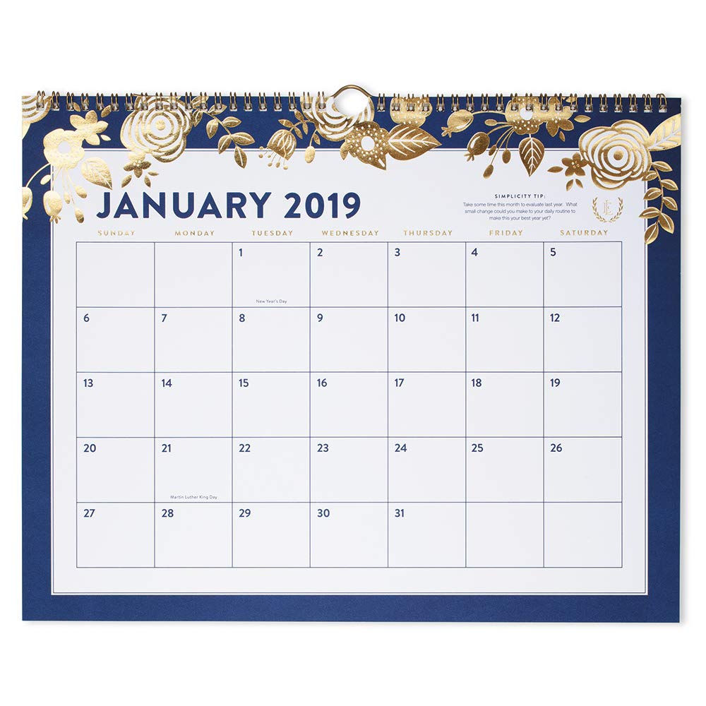 Best At-A-Glance Desk Calendar July 2018-2019