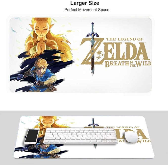 Legend of Zelda Extended Gaming Mouse Pad Thick Large (31.