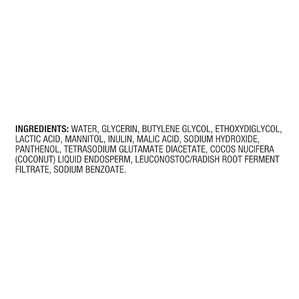 BIORÉ HYDRATE & GLOW 2% LACTIC ACID AND MALIC ACID, ALCOHOL FREE TONER, EXFOLIATING FACE TONER FOR DRY, SENSITIVE SKIN WITH COCONUT WATER, DERMATOLOGIST TESTED, FRAGRANCE FREE, 8 OZ, CLEAR (28119)