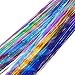 40'' Hair Tinsel 300 Strands 10 Color （Sparking Gold, Green, Hot Pink, Rainbow, Champagne Gold, Crimson, Sky Blue, Sapphire Blue, Silver, Violet)