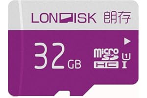 LONDISK 32GB SD Card Micro SD Card U1 Class 10 Memory Card with Adapter for Games/Phones/Cameras(U1 32GB)