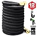 MARSO COMPANY Garden Hose - Improved Black Expandable Hose 50Ft - Expanding Heavy Duty Flexible Water Hose - Expand Hose Nozzle With All Brass Connectors - Car Wash Watering Plants Lawn Hoses