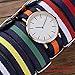 Carty Military Nylon Strap 6 Packs 20mm Watch Band Nylon Replacement Watch Straps for Men Women (Blue/White/Red+Black/Blue+Black/White+Black/Orange+Blue/Yellow+Blue/Red)