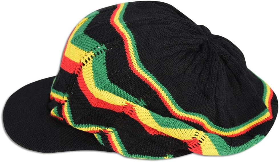 Rasta Hat Jamaica Marley Reggae Cap Rastafari Dreadlocks Tam Roots Cotton Africa