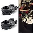 Jewkot 2 PCS Motorcycle Throttle Assistant, 0.98" ID Accelerator Assist Handle Labor-saving Tool, Throttle Bracket Cruise Assist Control Handle Rocker Clamp, Universal for Most Motorcycles (Black)