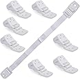 Bébé Earth Anti-Tip Straps (8-Pack) - Baby Proofing & Child Safety Kit, White