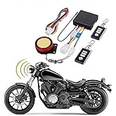 DC12V Motorcycle Anti-Theft Alarm Security System | Remote Control Engine Start, Bike Anti-Hijacking, Cutting Off Remote Engine Start, Arming Disarming