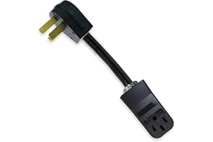 GETWIREDUSA 10-50P Male 3-PIN Plug to 14-50R 4-PIN Female Receptacle Stove Range Oven Power Cord Adapter 250V NEMA FX355