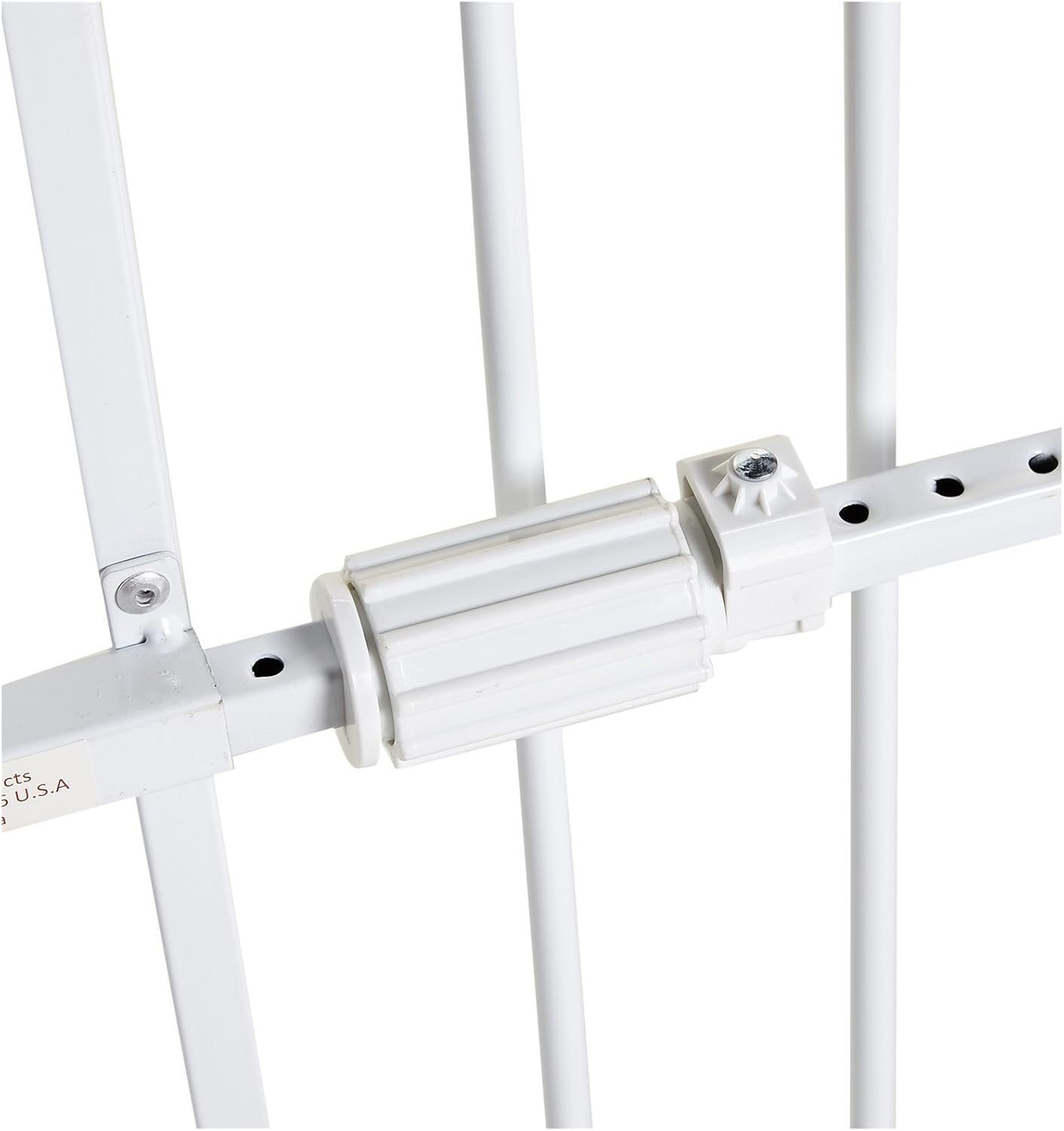 Carlson Pet Products Tuffy Metal Expandable Pet Gate, Includes Small Pet Door, 24 x 26-42 inch, Beige, Model:0624 DS : Indoor Safety Gates : Pet Supplies
