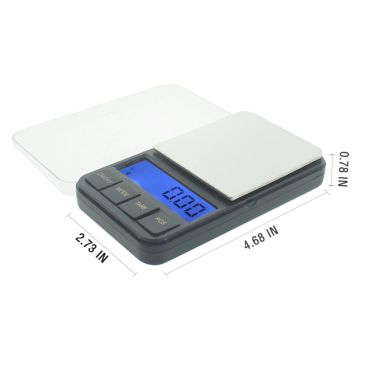 Next-shine Digital Pocket Scale 200 x 0.01 gram Kitchen Food Jewelry Weight Compact Tare Stainless Steel