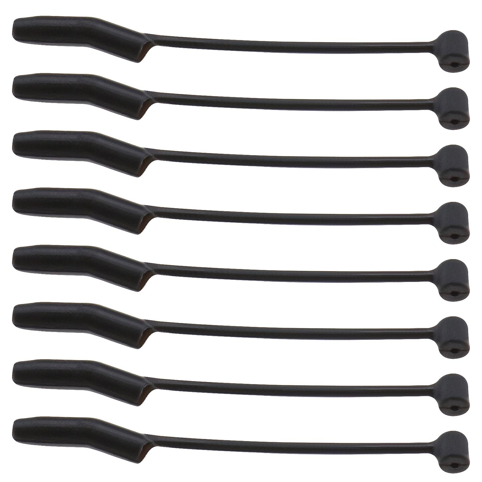 Create idea 30PCS D Rig Aligners Rubber Carp Fishing Kickers Anti Tangle Sleeves Hooks Line Aligners Fishing Terminal Tackle Hook Link Accessories Black 28mm