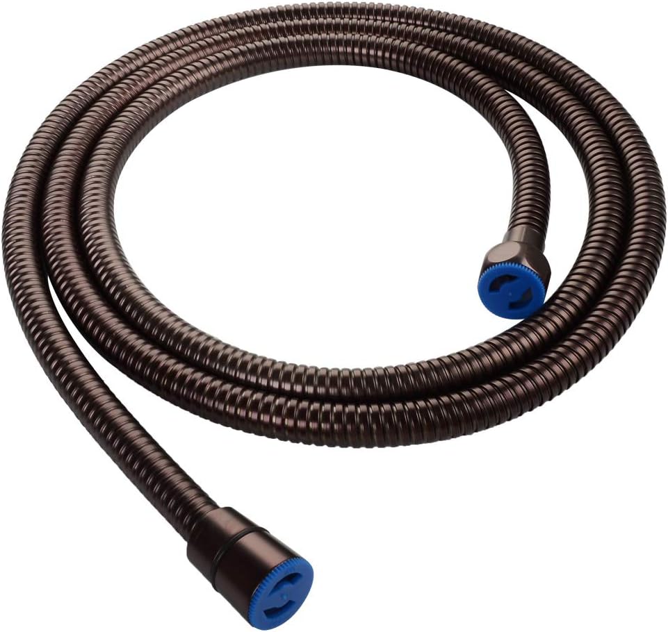 Shower Hose 59-Inch, APLusee Stainless Steel Replaced Shower Head Hose Flexible with Brass Fittings, Anti-Twist Bathroom Use 4.9ft, Oil Rubbed Bronze