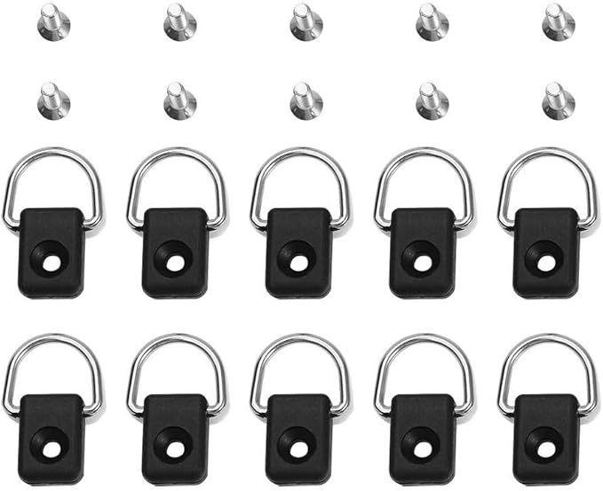 10Pcs Kayak Rigging D Rings,Outfitting Fishing Rigging D