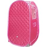 Portable Sauna Tent, Foldable One Person Full Body Spa for Detox Therapy Without Steamer - Pink