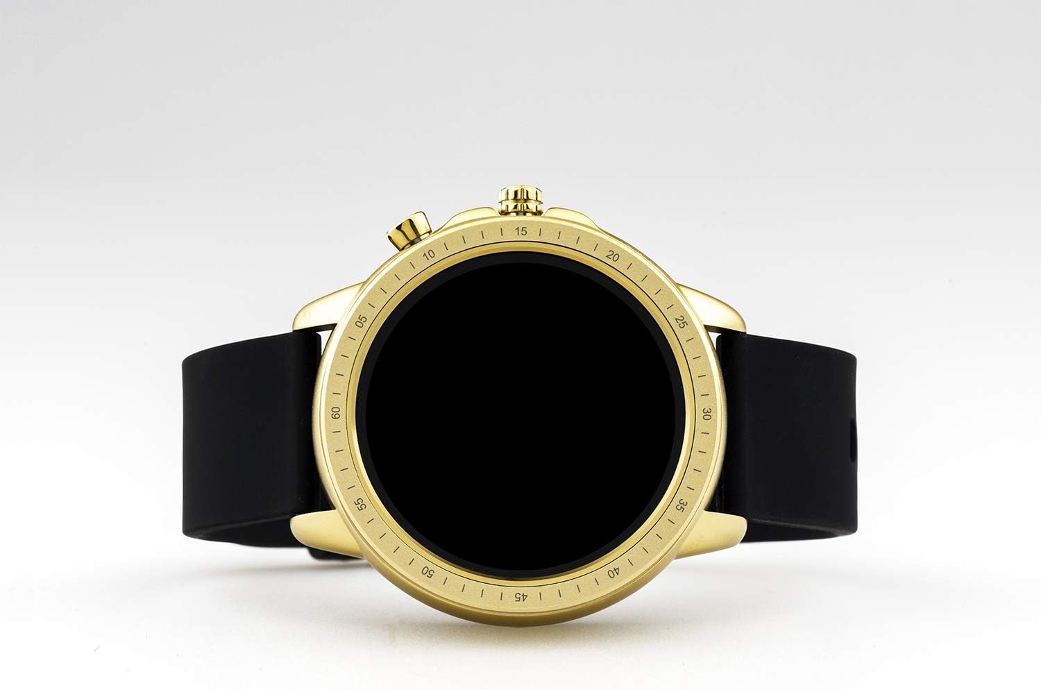 Oozoo Unisex smartwatch with Silicone Strap 45 MM Q00301, Gold & Black - Image 5