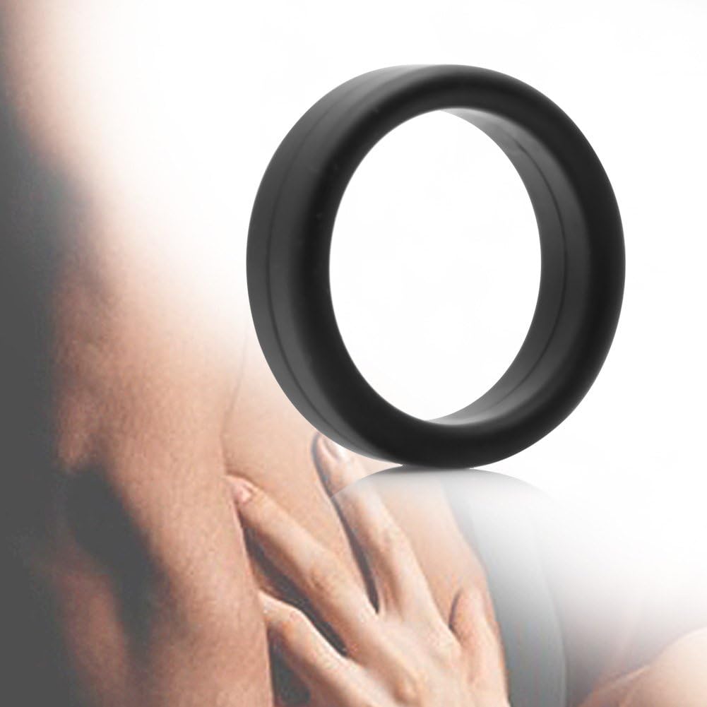 Yangstone Super Strong Silicone Ĉǿçk Pennis Řinĝ Prem Éj&aculátion Érectiion Impotenca(Black)