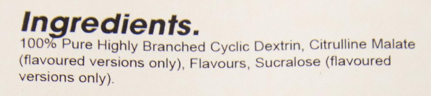 Bodybuilding Warehouse Cluster Dextrin Pure Highly Branched Cyclic ...