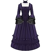 Women's Vintage 18th Century Victorian Dress Flare Sleeve Costume Dress Fancy Dress Party Ball Gown