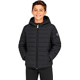 Gerry Packable Puffer Jackets for Boys, Hooded Boys Winter Coat Outerwear | Windproof Shell, Hood, Quilted, Zip Front, Packable Design, Great for School, Recess, and Weekend Adventures