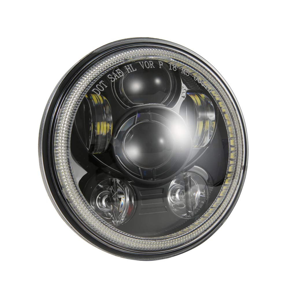 XPCTD 53/4 5.75 Round Projector LED Headlight for Dyna Sportster Sreet