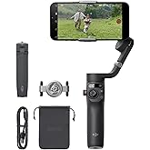 DJI Osmo Mobile 6 Smartphone Gimbal Stabilizer, 3-Axis Phone Gimbal, Built-In Extension Rod, Portable and Foldable, Android and iPhone Gimbal with ShotGuides, Vlogging Stabilizer, YouTube TikTok Video