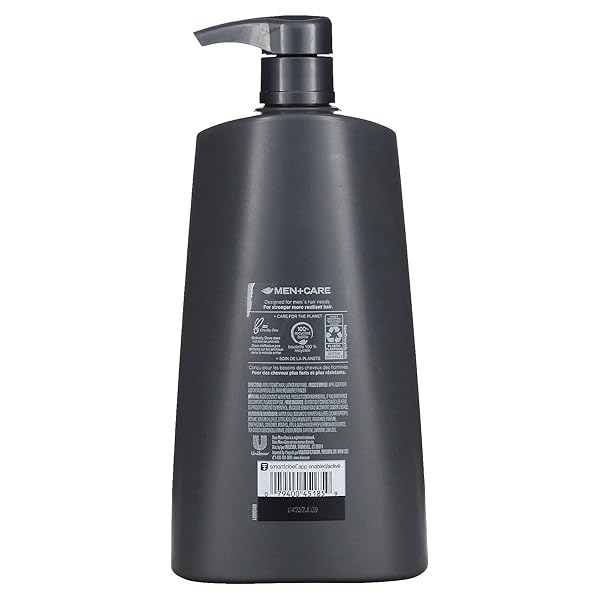 DOVE MEN+CARE, 2 IN 1 SHAMPOO + CONDITIONER, FRESH & CLEAN, 25.4 FL OZ (750 ML)