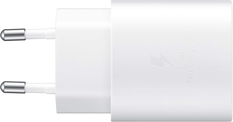 Cargador USB C, Adaptador de Corriente 25 W Ultra rápido, Carga rápida, Samsung Cargador Original, sin Cable, Color Blanco — foto 1 de 7