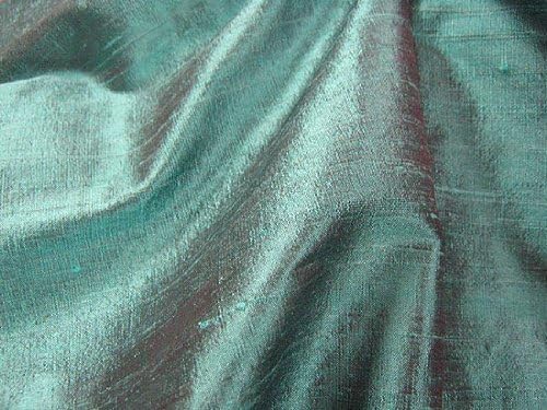 100% Hand Made Pure Thai Silk Dupioni - Turquoise #037