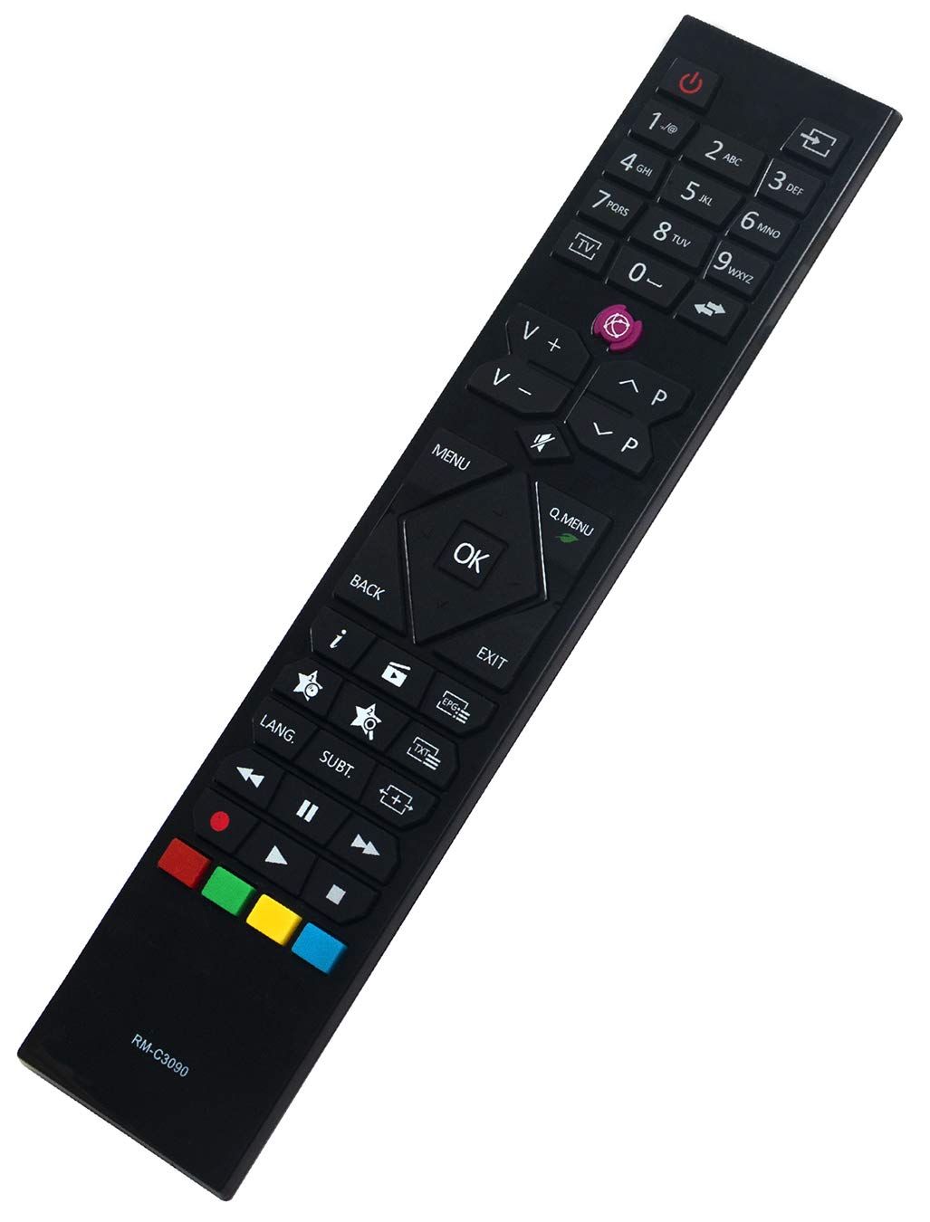 VINABTY RM-C3090 Replacement Remote Fit for JVC TV LT-50VF30K LT-49V4200 LT-43VF43A LT-40V3000 LT-40VF43A LT-32V3010 LT-32V4200 LT-32V4201 LT-32V48JH LT-32VH30K LT-24V44JH LT-24V47JH LT-24VH30K