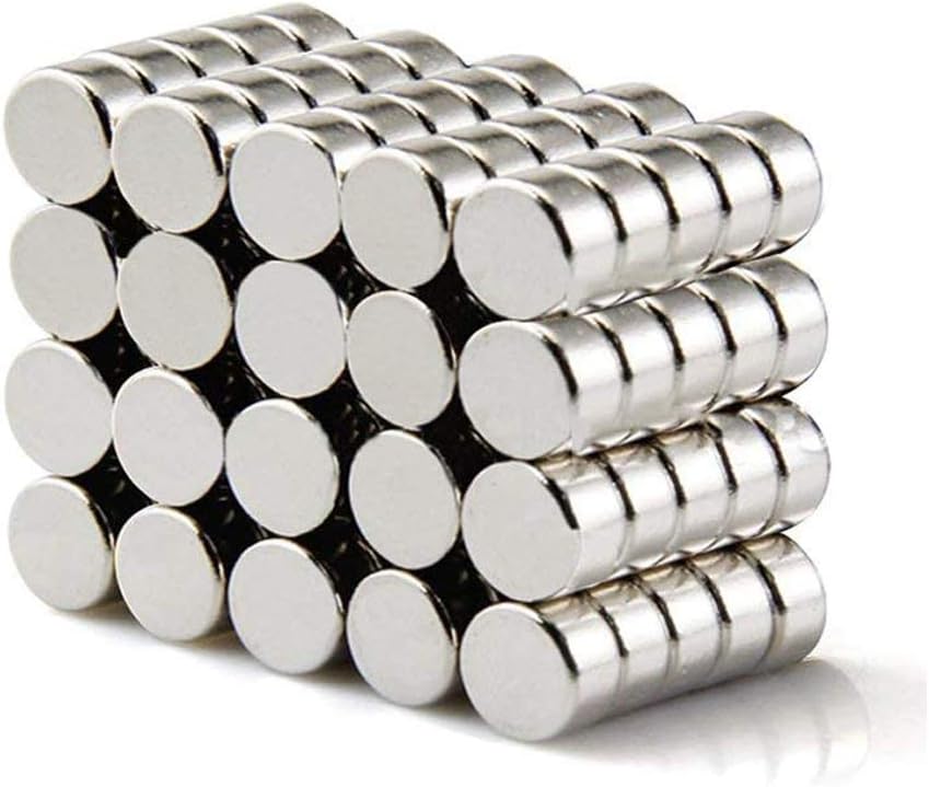 40 Pack Extra Strong Magnets 6mm X 3mm, Neodymium Magnet for White Board Fridge, Pin Board and DIY Picture