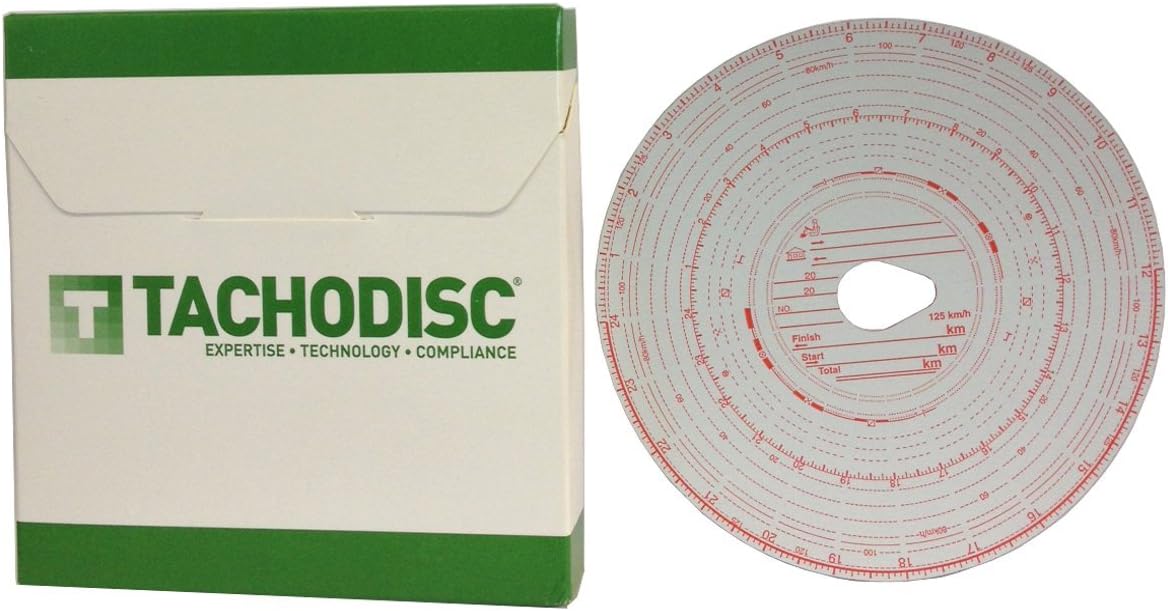 5 x Box (100) Tacho chart cards for trucks Tachograph charts T1/T2