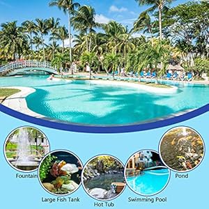 TedGem Skimmer per Piscina, Pulizia Piscine Retino Rete da Superficie di atterraggio Rete a maglia fine da Piscina per…