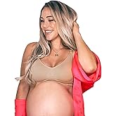 Mamaway Breezy Seamless Nursing Maternity Wireless Bra with Fixed Padding, Odorless, Stretchy for Pregnancy, Breastfeeding