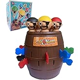 Oversized Pirate Board Game-with 5 Colorful Pirate Figures, Fun and Tricky Surprise Toys for Kids Ages 3+, Girls and Boys Toy