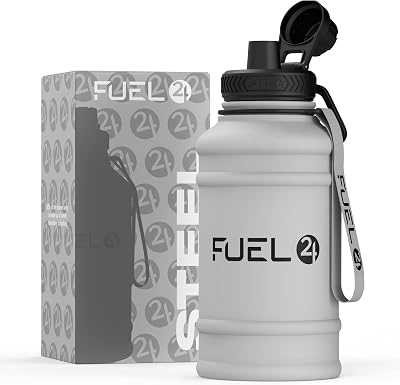 Fuel24 1.3L/2.2L Water Bottle Stainless Steel Leakproof BPA Free