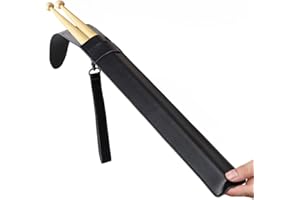 SKRFREN Drum Stick Bag, PU Leather Drumstick Holder Portable Drumstick Case Bag Drumsticks Handbag with Handle, Small Drumsticks Storage Case Hanging DrumstickRack Bags for Drummer Teens, PU Material, Black