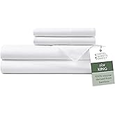 Hotel Sheets Direct 4 Piece Bed Sheet Set King Size, 100% Viscose Derived from Bamboo Sheets Set with 2 Pillowcases, Cooling & Breathable Luxury Bedding, Moisture-Wicking & Silky Soft Texture, White