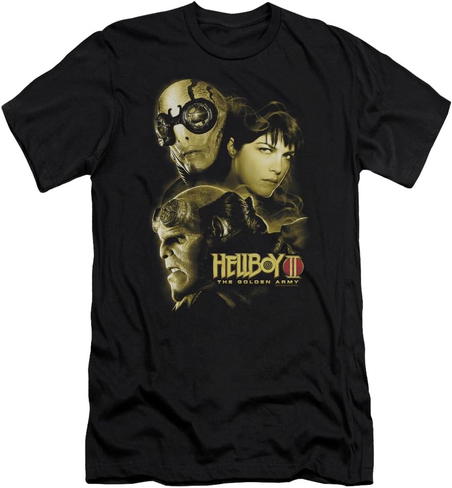 Hellboy II The Golden Army Movie Ungodly Creatures Adult Slim T-Shirt Tee