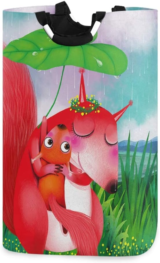 XiangHeFu Ardilla de Animales de Dibujos Animados Madre Abrazo Bolsa de